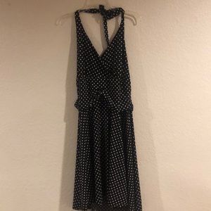 Dressbarn women’s Black halter top dress new 16